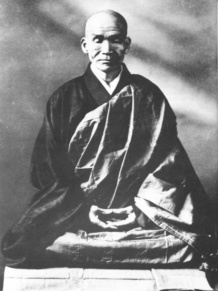 Maitre Kodo Sawaki pratiquant zazen