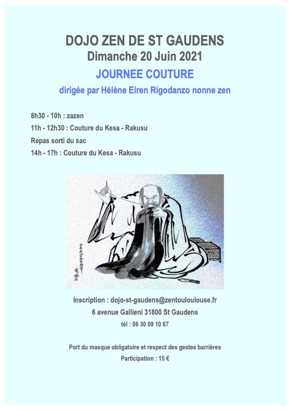 journée couture Dojo Zen de Saint-Gaudens