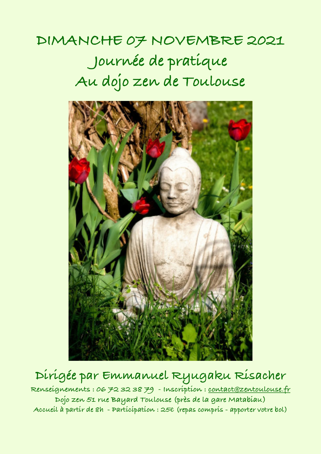 Journée de zazen par Emmanuel Ryugaku Risacher