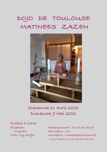matinée de zazen au Dojo Zen de Toulouse