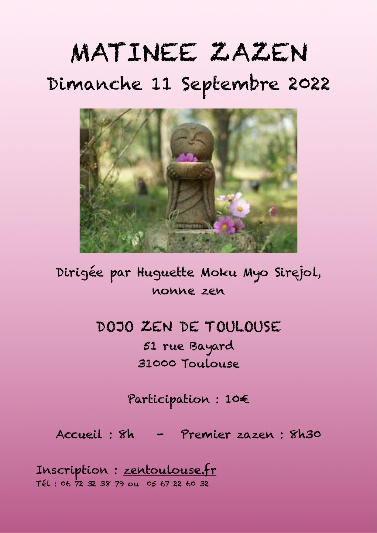 zazen au dojo de Toulouse