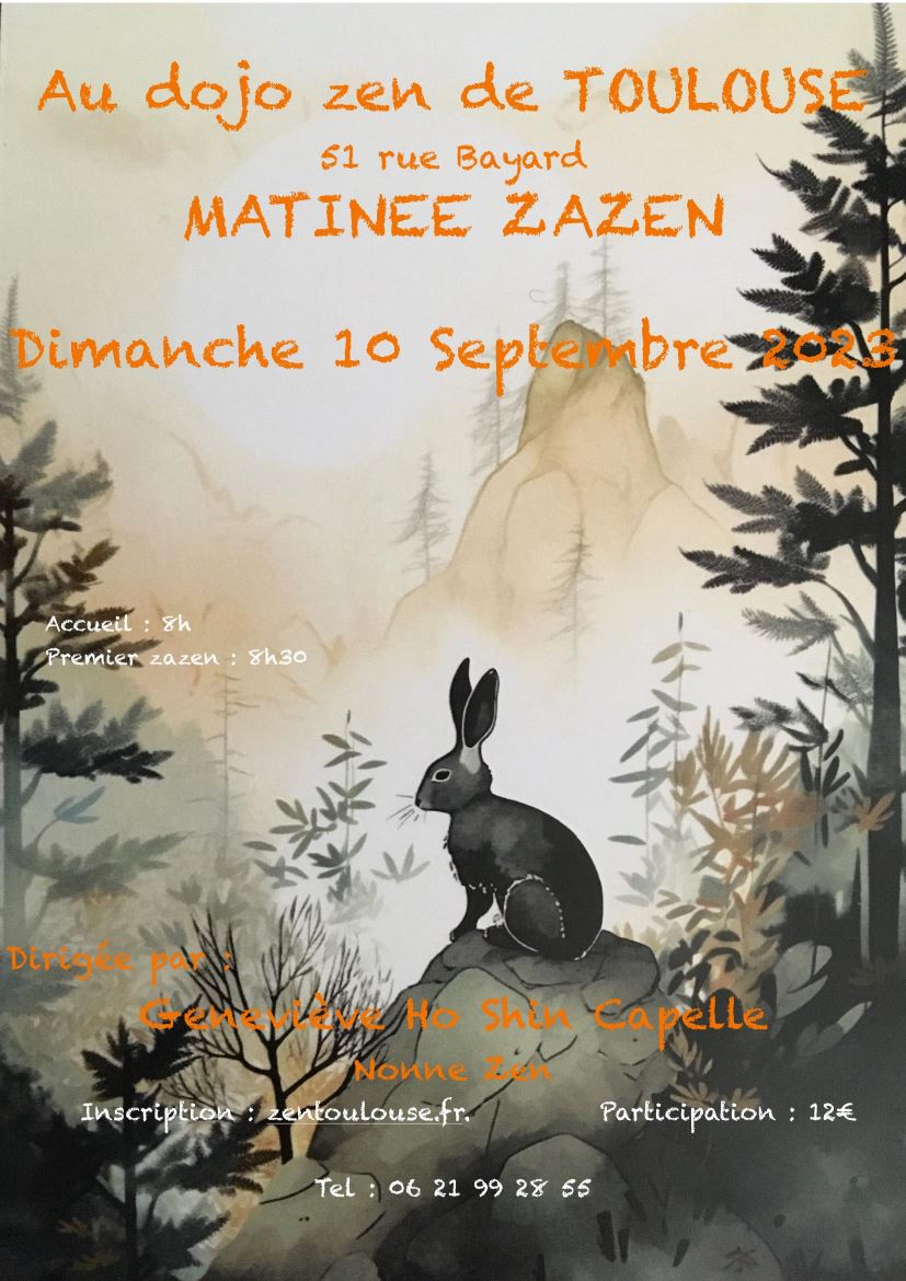 DOJO ZEN TOULOUSE Matinée zazen Geneviève Ho Shin Capelle