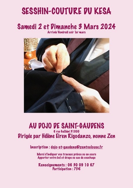 week-end couture du kesa Dojo de Saint-Gaudens