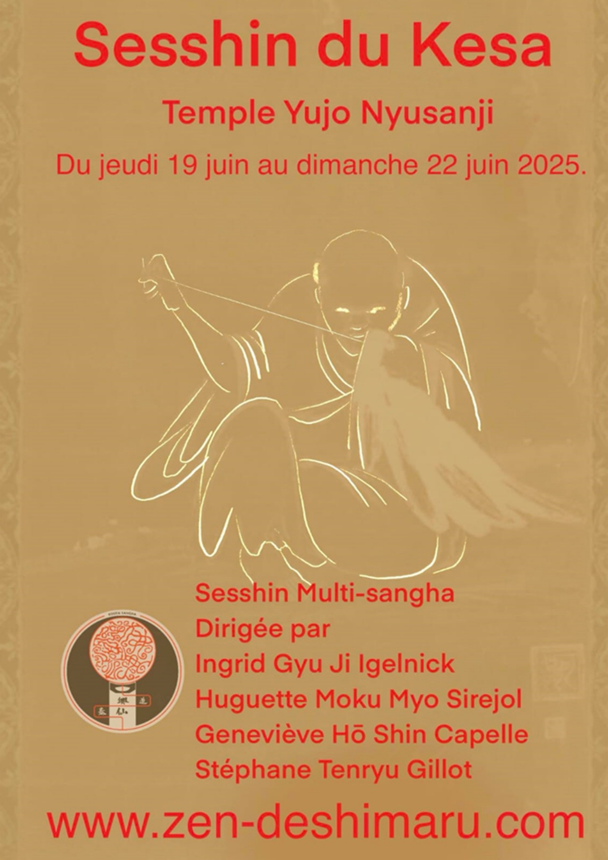 COUTURE DU KESA Sesshin multi-sangha au temple zen du Caroux