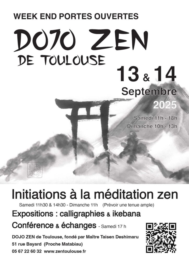 DOJO ZEN TOULOUSE Portes ouvertes septembre 2025