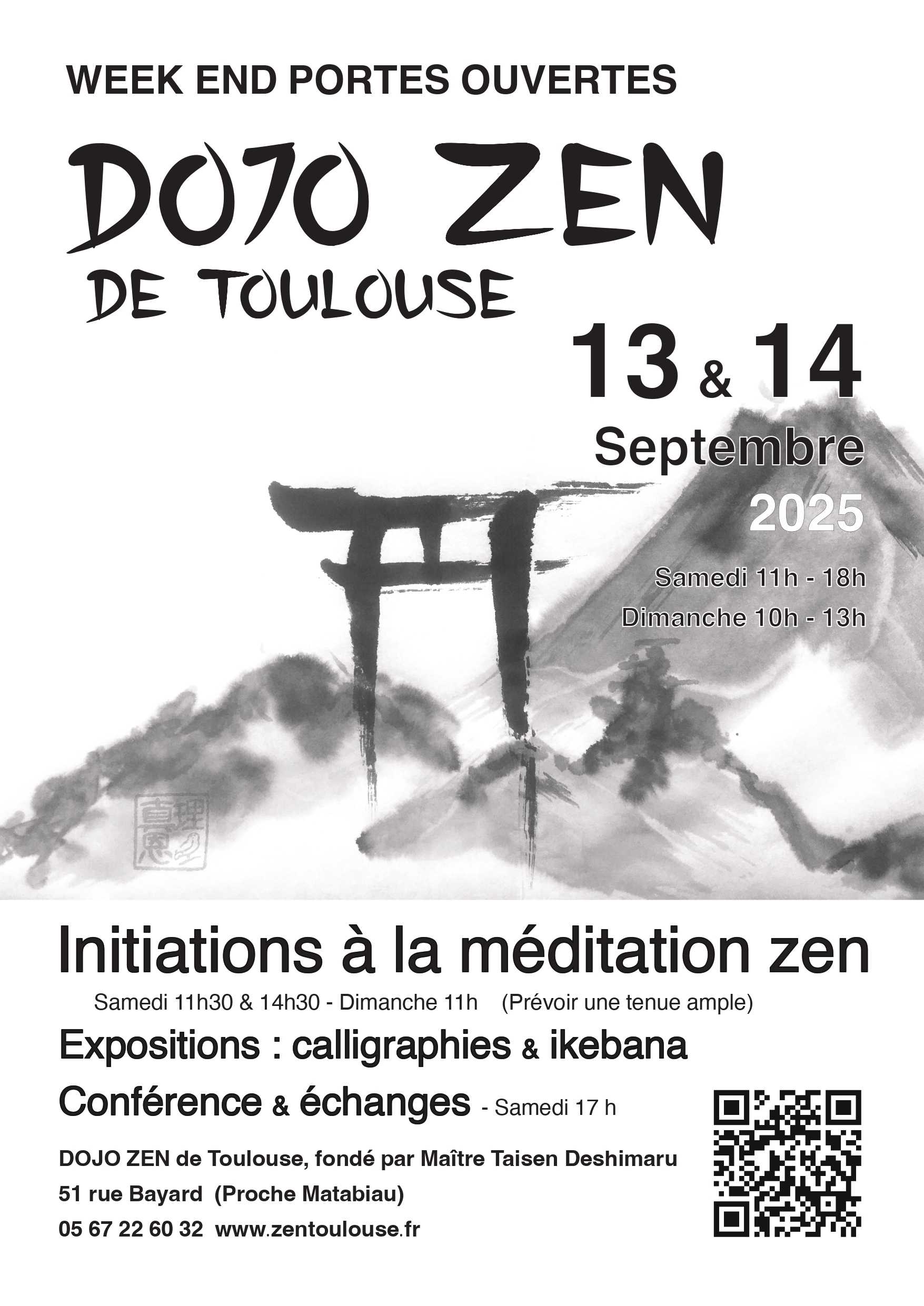 DOJO ZEN TOULOUSE Portes ouvertes septembre 2025
