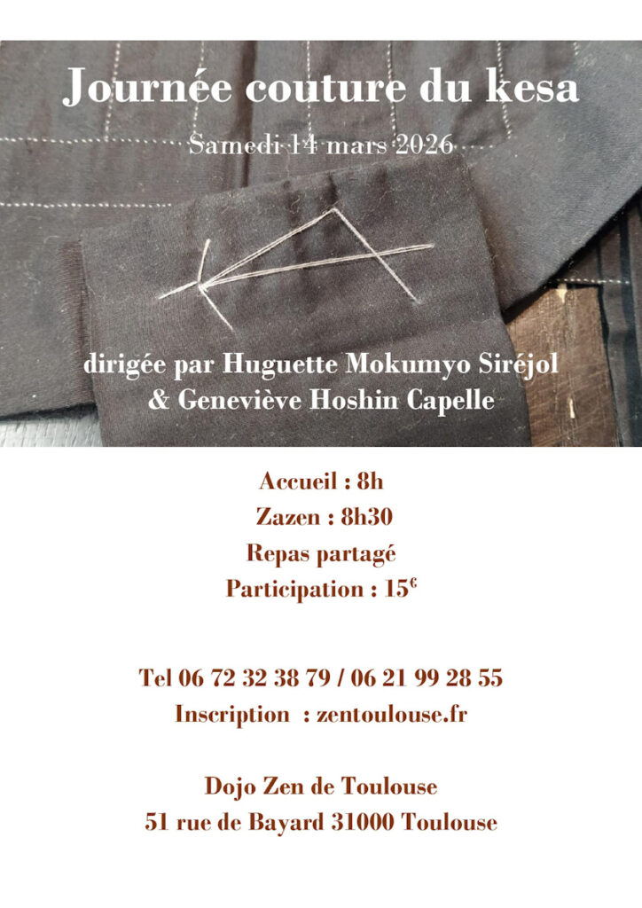 COUTURE 14 MARS 2026 AU DOJO ZEN DE TOULOUSE
