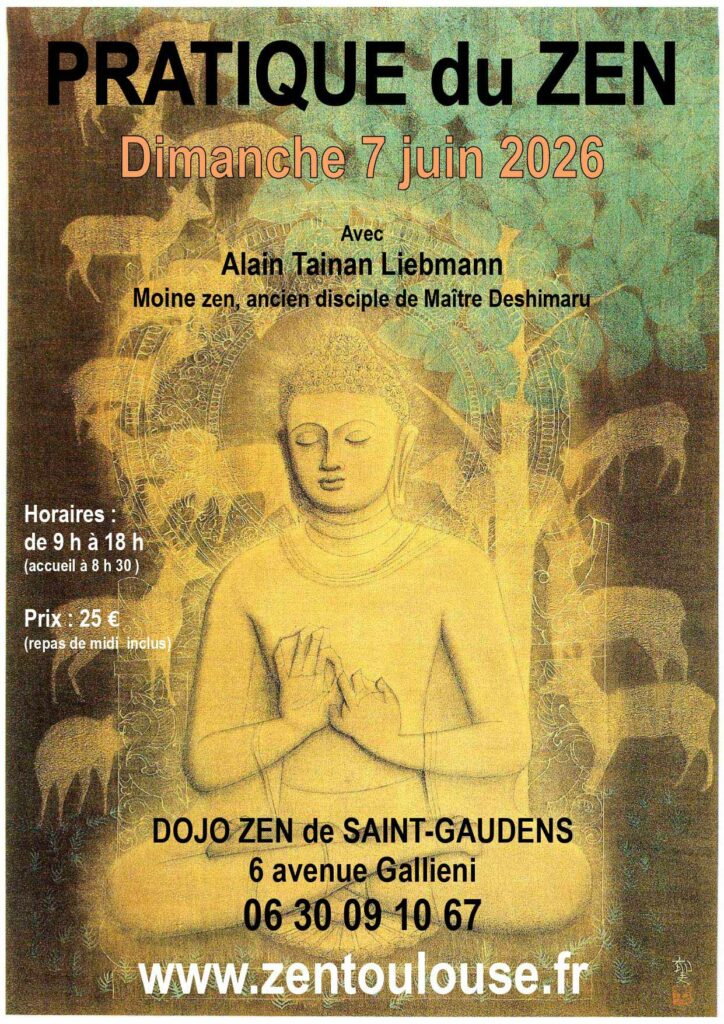 Journée de zazen au dojo de Saint Gaudens, dirigée par Alain Tainan Liebmann