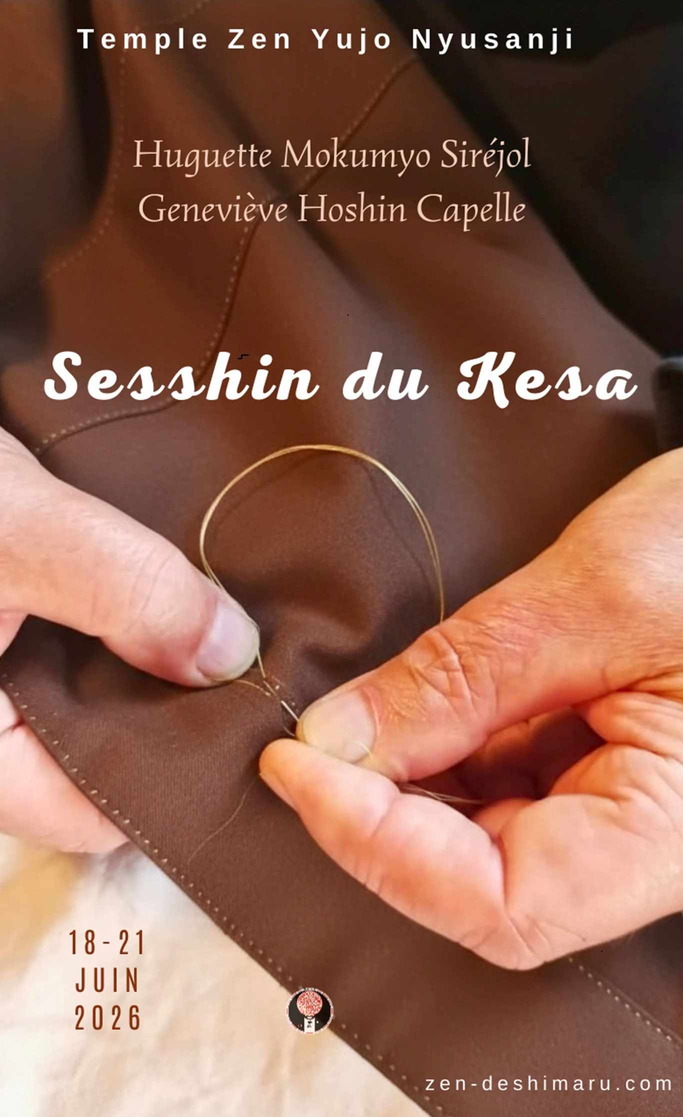 sesshin 2026 du kesa au Temple du Caroux